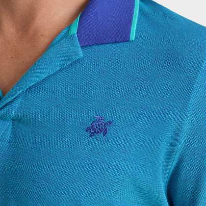 Vilebrequin - Solid Polohemd Aus Baumwolle Für Herren - Polohemd - Palan - Blau - Größe M – Bild 5