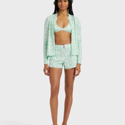 Vilebrequin - Langärmeliger Seashells Rashguard Mit Reißverschluss Für Damen - Rashguard - Flynn-zx - Weiss - Größe XS – Bild 5