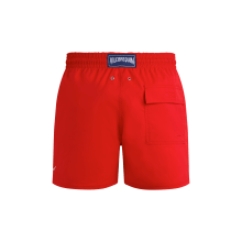 Vilebrequin Kurze Placed Poulpe Stretch-badeshorts Für Herren - Moorise - Rot - Größe M
