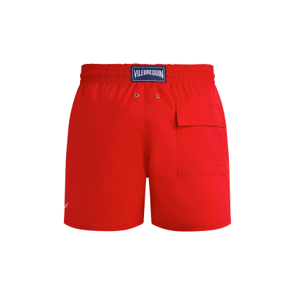 Vilebrequin Kurze Placed Poulpe Stretch-badeshorts Für Herren - Moorise - Rot - Größe L