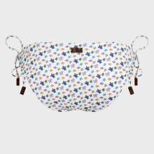Vilebrequin - Micro Ronde Des Tortues Bikinihose Zum Seitlichen Binden Für Damen - Bademode - Flore - Weiss - Größe L