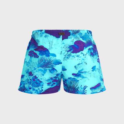 Vilebrequin - Coral Reef Stretch-badeshorts Für Damen - Shorty - Fabya - Blau - Größe XL