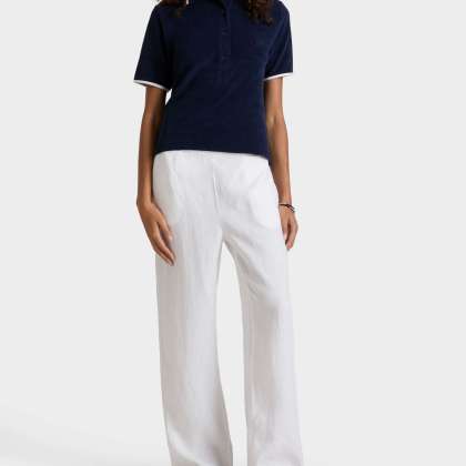 Vilebrequin - Solid Komfort-hose Aus Leinen Für Damen - Hose - Louizon - Weiss - Größe S – Bild 3