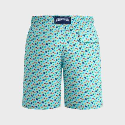 Vilebrequin - Lange Micro Ronde Des Tortues Rainbow Stretch-badeshorts Für Herren - Bademode - Okorise - Blau - Größe L – Bild 2