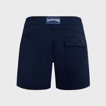 Vilebrequin - Solid Stretch-badeshorts Mit Flachem Bund Für Herren - Bademode - Merise - Blau - Größe XL