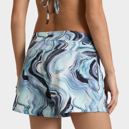 Vilebrequin - Marble Stretch-badeshorts Mit Flachem Bund Für Damen - Shorty - Ferise - Weiss - Größe S – Bild 4