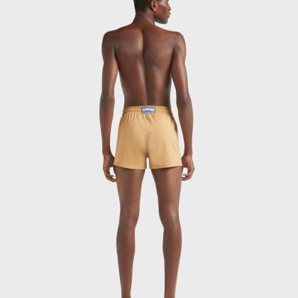 Vilebrequin - Kurze Und Figurbetonte Einfarbige Stretch-bademode Für Herren - Bademode - Man - Marone - Größe XL – Bild 4