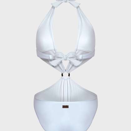 Vilebrequin - Shiny Solid Stretch Trikini Für Damen - Bademode - Fresh - Weiss - Größe M – Bild 2