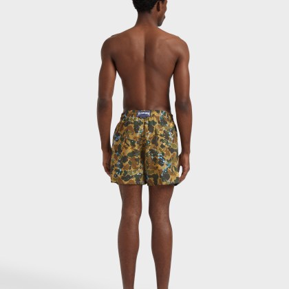 Vilebrequin - Camo Splash Badeshorts Für Herren - Vbq X Palm Angels - Bademode - Moorea - Marone - Größe M – Bild 4