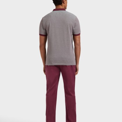 Vilebrequin - Solid Polohemd Aus Baumwolle Mit Changierendem Effekt Für Herren - Polohemd - Palatin - Rot - Größe XXXL – Bild 4