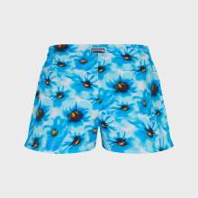 Vilebrequin - Poppies Stretch-badeshorts Für Damen - Shorty - Fabya - Blau - Größe XS