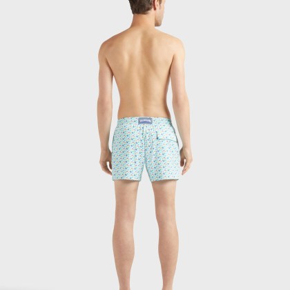 Vilebrequin - Kurze Micro Ronde Des Tortues Rainbow Stretch-badeshorts Für Herren - Bademode - Monrise - Blau - Größe S – Bild 4
