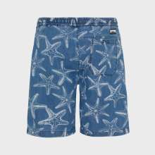 Vilebrequin - Bermudashorts Aus Leichtem Denim Mit Starfish-print Für Herren - Bermuda - Levant - Blau - Größe 32
