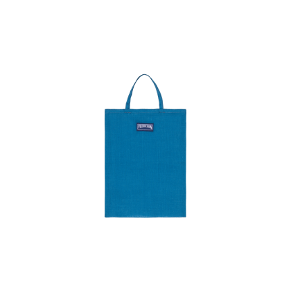 Vilebrequin Solid Unisex Ramie-pareo - Pareo - Blau - Größe OSFA