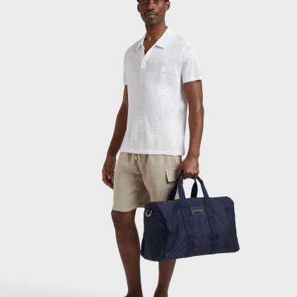 Vilebrequin - Einfarbiges Polohemd Aus Leinenjersey Für Herren - Polohemd - Pyramid - Weiss - Größe M – Bild 5