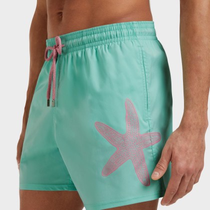 Vilebrequin - Kurze Placed Starlettes Stretch-badeshorts Für Herren - Bademode - Monrise - Grün - Größe XXL – Bild 6