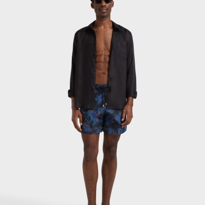 Vilebrequin - Kyoto Badeshorts Aus Seide Für Herren - Vilebrequin X Maison Bucol - Bademode - Moopea - Schwarz - Größe XXXL – Bild 5