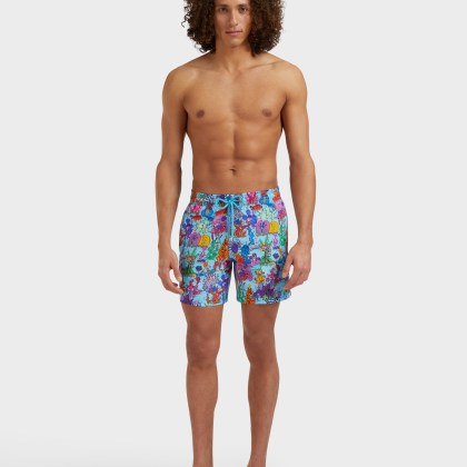 Vilebrequin - Plantes Aquatiques Badeshorts Für Herren - Bademode - Moorea - Blau - Größe XXL – Bild 3