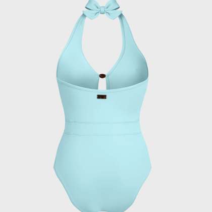 Vilebrequin - Solid Sculpting Badeanzug Mit Perlendetail Für Damen - Bademode - Lanissa - Blau - Größe XL – Bild 2