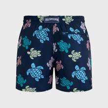Vilebrequin - Ultraleichte Und Verstaubare Tortues Multicolores Badeshorts Für Herren - Bademode - Mahina - Blau - Größe XXL
