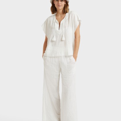 Vilebrequin - Seashells Hemd Aus Viskose Für Damen - Hemd - Fritz - Weiss - Größe L – Bild 5