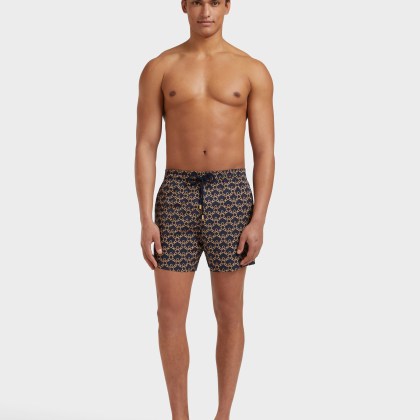 Vilebrequin - Turtles Chain Stretch-badeshorts Für Herren - Bademode - Monrise - Blau - Größe M – Bild 3