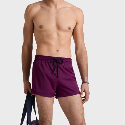 Vilebrequin - Kurze Und Figurbetonte Einfarbige Stretch-bademode Für Herren - Bademode - Man - Violett - Größe L – Bild 3