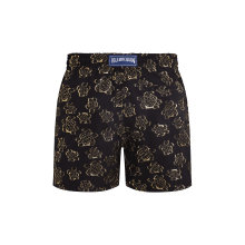 Vilebrequin Ronde Des Tortues Jacquard Badeshorts Für Herren - Moopea - Schwarz - Größe XXXL