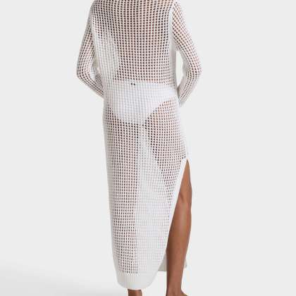 Vilebrequin - Solid Häkel-t-shirt-kleid Für Damen - Kleid - Lysia - Weiss - Größe S – Bild 4