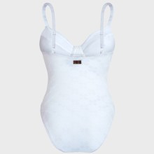 Vilebrequin - Turtle Monogram Jacquard Badeanzug Mit Bügeln Für Damen - Bademode - Leonita - Weiss - Größe L