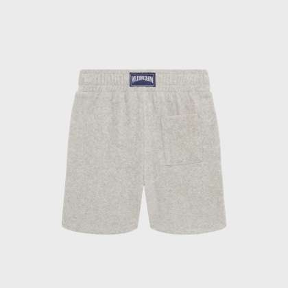 Vilebrequin - Frottee-bermudashorts Mit Aufgestickter Schildkröte Für Jungen - Bermuda - Goh - Grau - Größe 10 – Bild 2