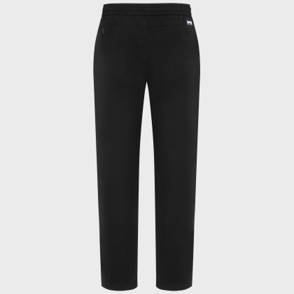 Vilebrequin - Solid Baumwoll-satinhose Mit Elastischem Bund Für Herren - Hose - Paulo - Schwarz - Größe L – Bild 2