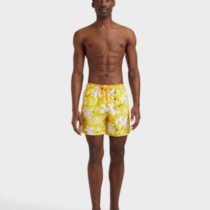 Vilebrequin - Men Swim Shorts Hawai Splash - Vbq X Palm Angels - Bademode - Moorea - Gelb - Größe M – Bild 3