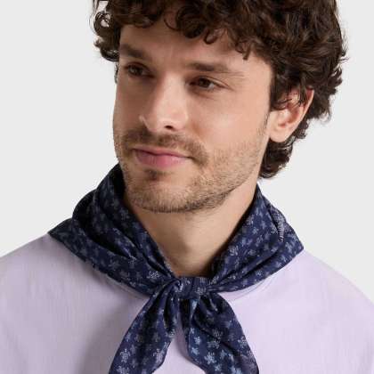 Vilebrequin - Micro Ronde Des Tortues Schal Aus Baumwollvoile - Halstuch - Bandano - Violett - Größe OSFA – Bild 4