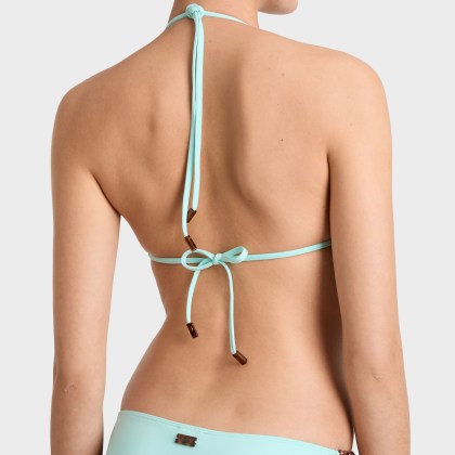 Vilebrequin - Solid Neckholder-bikinioberteil Mit Perlen Für Damen - Bademode - Flette - Blau - Größe XS – Bild 4