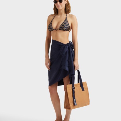 Vilebrequin - Turtles Chain Triangel-bikinioberteil Für Damen - Bademode - Flox - Blau - Größe M – Bild 4