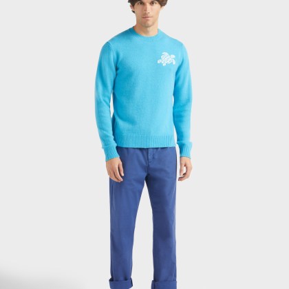 Vilebrequin - Turtle Pullover Aus Kaschmir Und Wolle Für Herren - Pullover - Rayol - Blau - Größe XXL – Bild 3