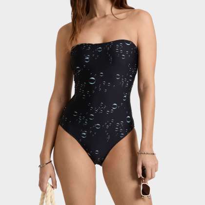 Vilebrequin - Bubble 3d Bustier-badeanzug Für Damen - Bademode - Facette - Schwarz - Größe L – Bild 3