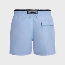 Vilebrequin - Zweifarbige Solid Bicolore Badeshorts Für Herren - Bademode - Moka - Blau - Größe L