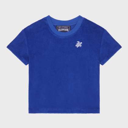 Vilebrequin - Frottee-set Mit Gestickter Schildkröte Für Babys - Baby Set - Baao - Blau - Größe 12M – Bild 3