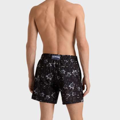 Vilebrequin - Ultraleichte Und Verstaubare Bubble Turtles 3d Badeshorts Mit Mikroperforation Für Herren - Bademode - Mahina - Schwarz - Größe XXL – Bild 4