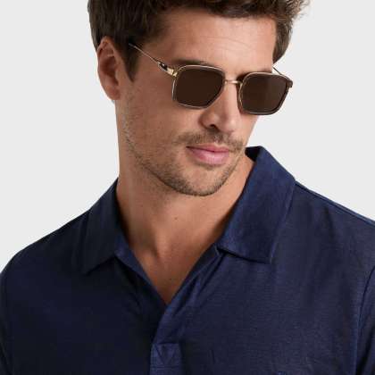 Vilebrequin - Unisex Ebonywood Sonnenbrille - Sonnenbrille - Vedette - Gelb - Größe OSFA – Bild 3