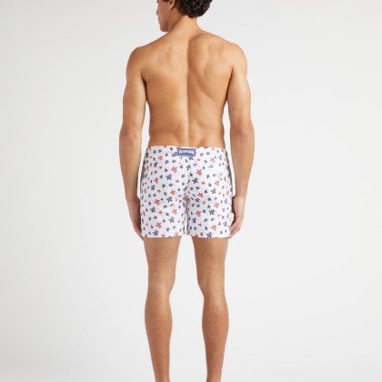 Vilebrequin - Micro Ronde Des Tortues Badeshorts Mit Stickerei Für Herren – Limitierte Serie - Bademode - Mistral - Weiss - Größe XL – Bild 4