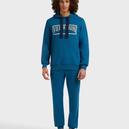 Vilebrequin - Solid Kapuzensweatshirt Aus Baumwolle Für Herren - Sweatshirt - Martino - Blau - Größe S – Bild 3