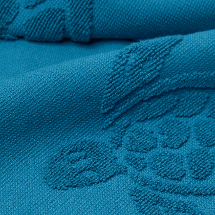 Vilebrequin Strandtuch Aus Bio-baumwolle Schildkröten-jacquard - Santah - Blau - Größe OSFA