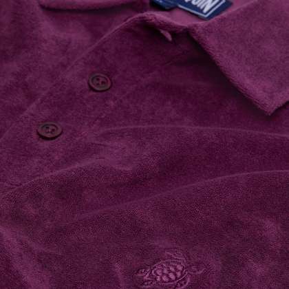 Vilebrequin - Solid Frottee-polohemd Für Herren - Polohemd - Phoenix - Violett - Größe XXL – Bild 6