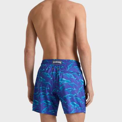 Vilebrequin - Ultraleichte Und Verstaubare Sparkling Whales Badeshorts Für Herren - Bademode - Mahina - Blau - Größe M – Bild 4