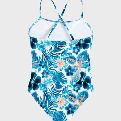 Vilebrequin - Island Flowers Badeanzug Für Mädchen - Bademode - Gim - Weiss - Größe 4 – Bild 2