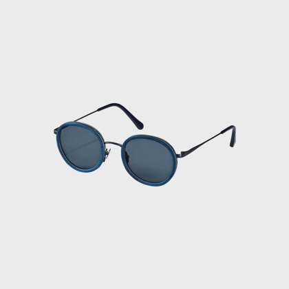 Vilebrequin - White Tulipwood Sonnenbrille Für Damen Und Herren – Vbq X Shelter - Sonnenbrille - Victoire - Blau - Größe OSFA – Bild 2