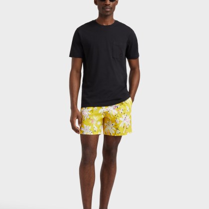 Vilebrequin - Men Swim Shorts Hawai Splash - Vbq X Palm Angels - Bademode - Moorea - Gelb - Größe S – Bild 5